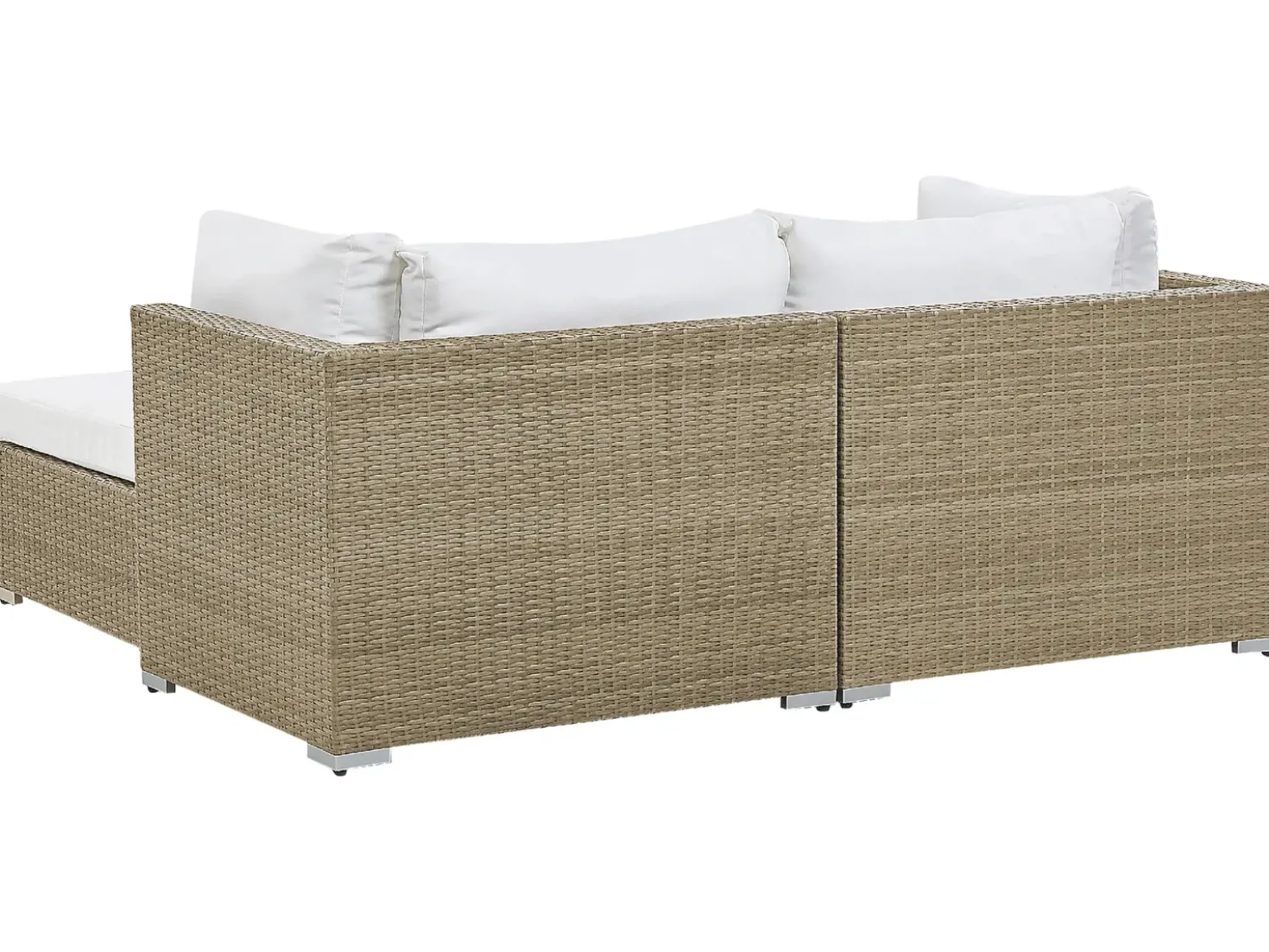 Set da giardino con tavolo 2 posti NOTO Modulare Rattan sintetico (PE) Marrone chiaro