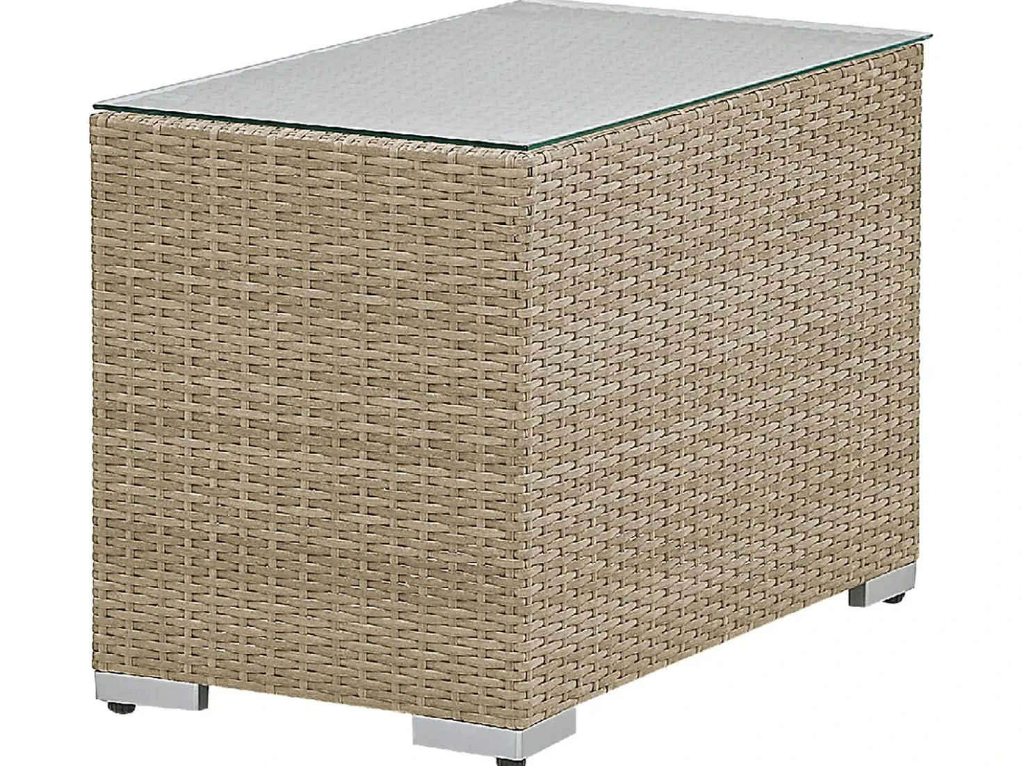 Set da giardino con tavolo 2 posti NOTO Modulare Rattan sintetico (PE) Marrone chiaro