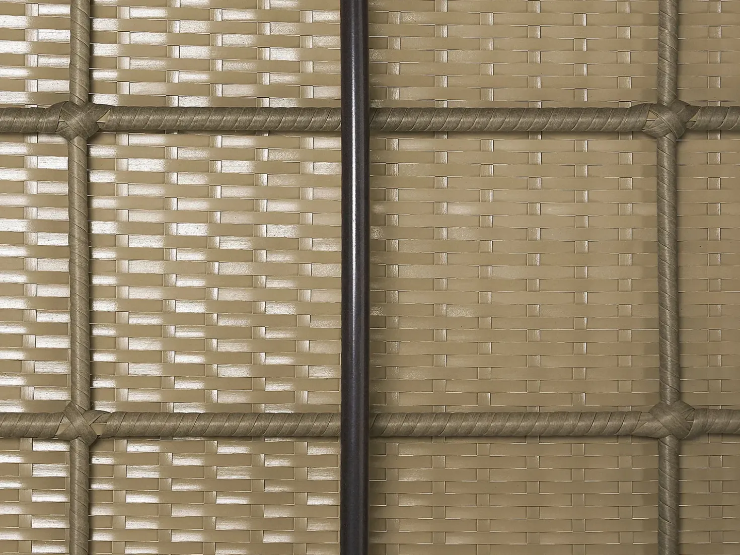 Set da giardino con tavolo 2 posti NOTO Modulare Rattan sintetico (PE) Marrone chiaro