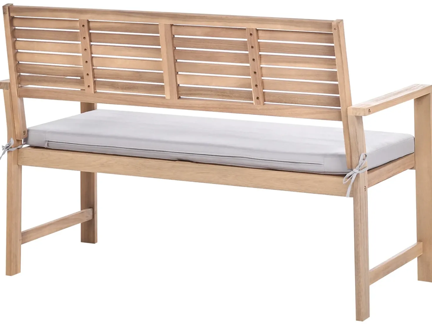 Set da giardino con tavolo 4 posti FIAMES Legno di acacia certificato Grigio