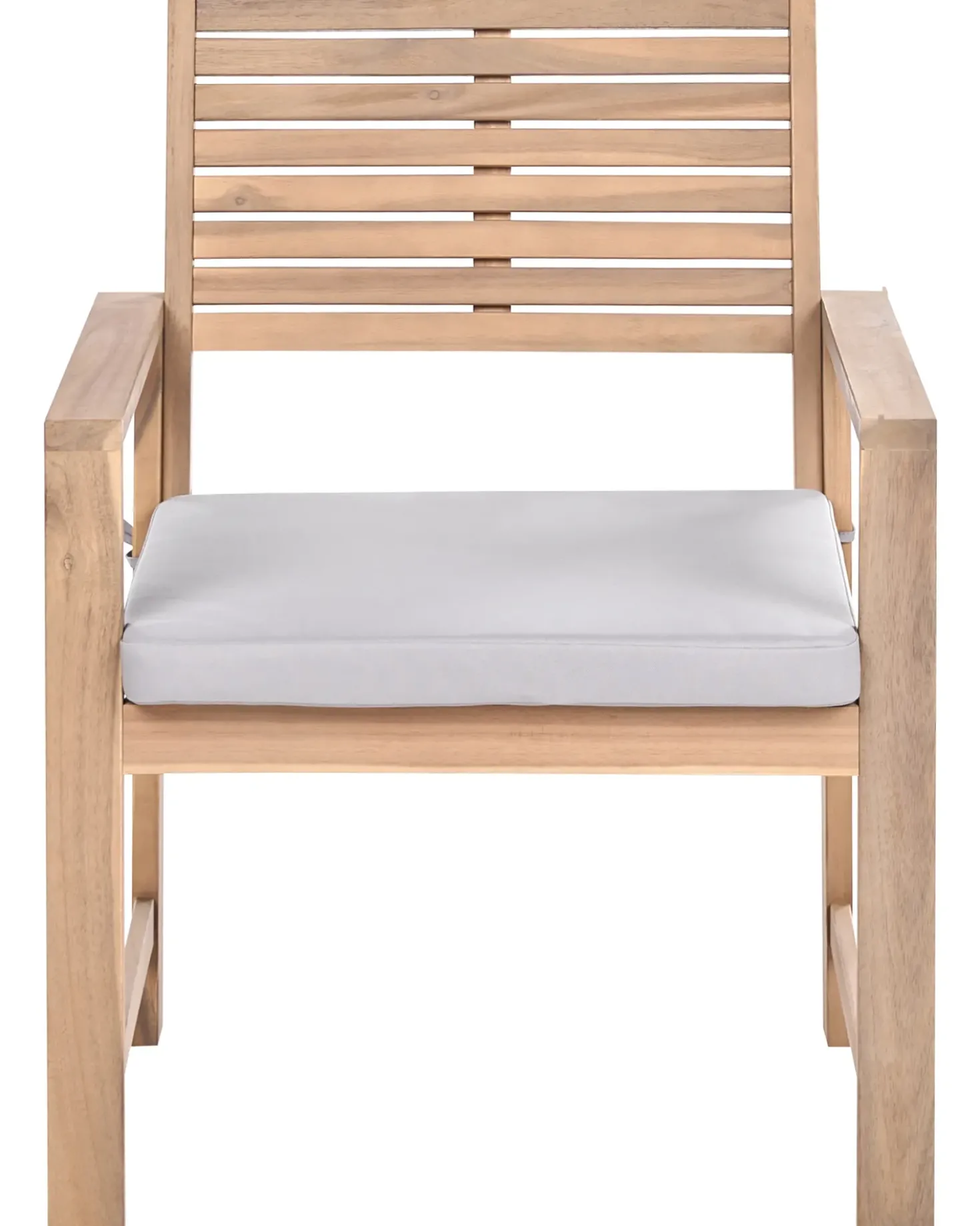 Set da giardino con tavolo 4 posti FIAMES Legno di acacia certificato Grigio