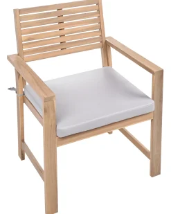 Set da giardino con tavolo 4 posti FIAMES Legno di acacia certificato Grigio