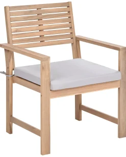 Set da giardino con tavolo 4 posti FIAMES Legno di acacia certificato Grigio