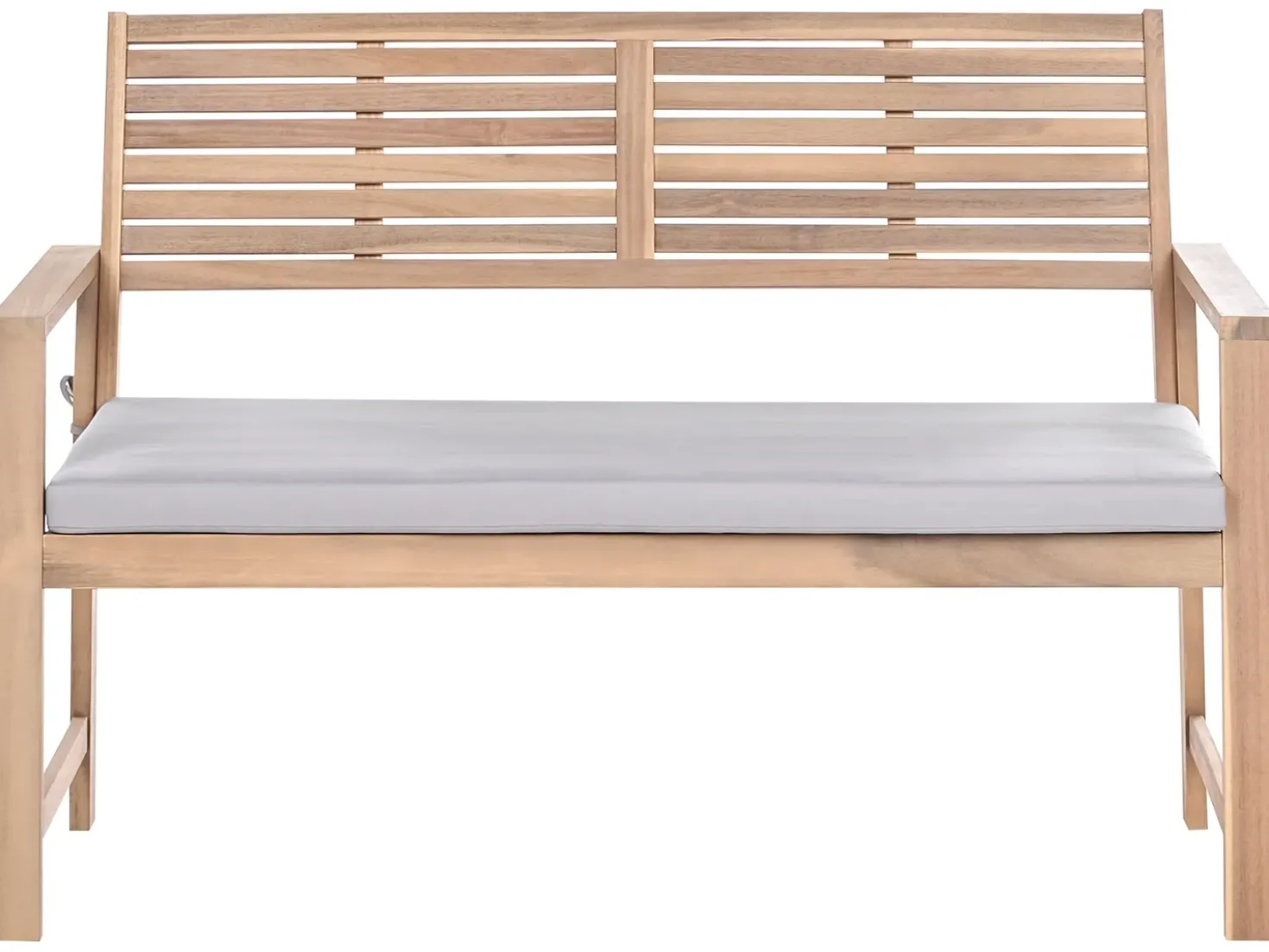 Set da giardino con tavolo 4 posti FIAMES Legno di acacia certificato Grigio