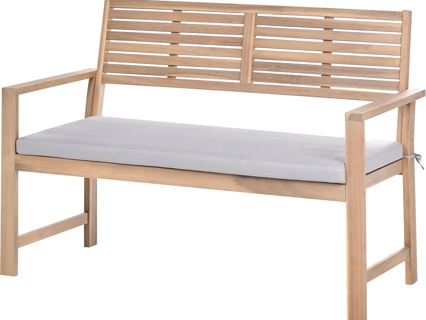 Set da giardino con tavolo 4 posti FIAMES Legno di acacia certificato Grigio