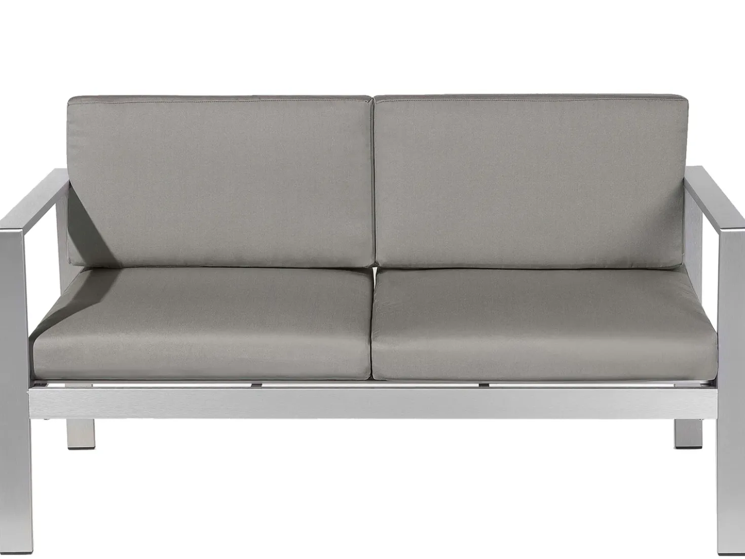 Set da giardino con tavolo 4 posti SALERNO Metallo Grigio scuro