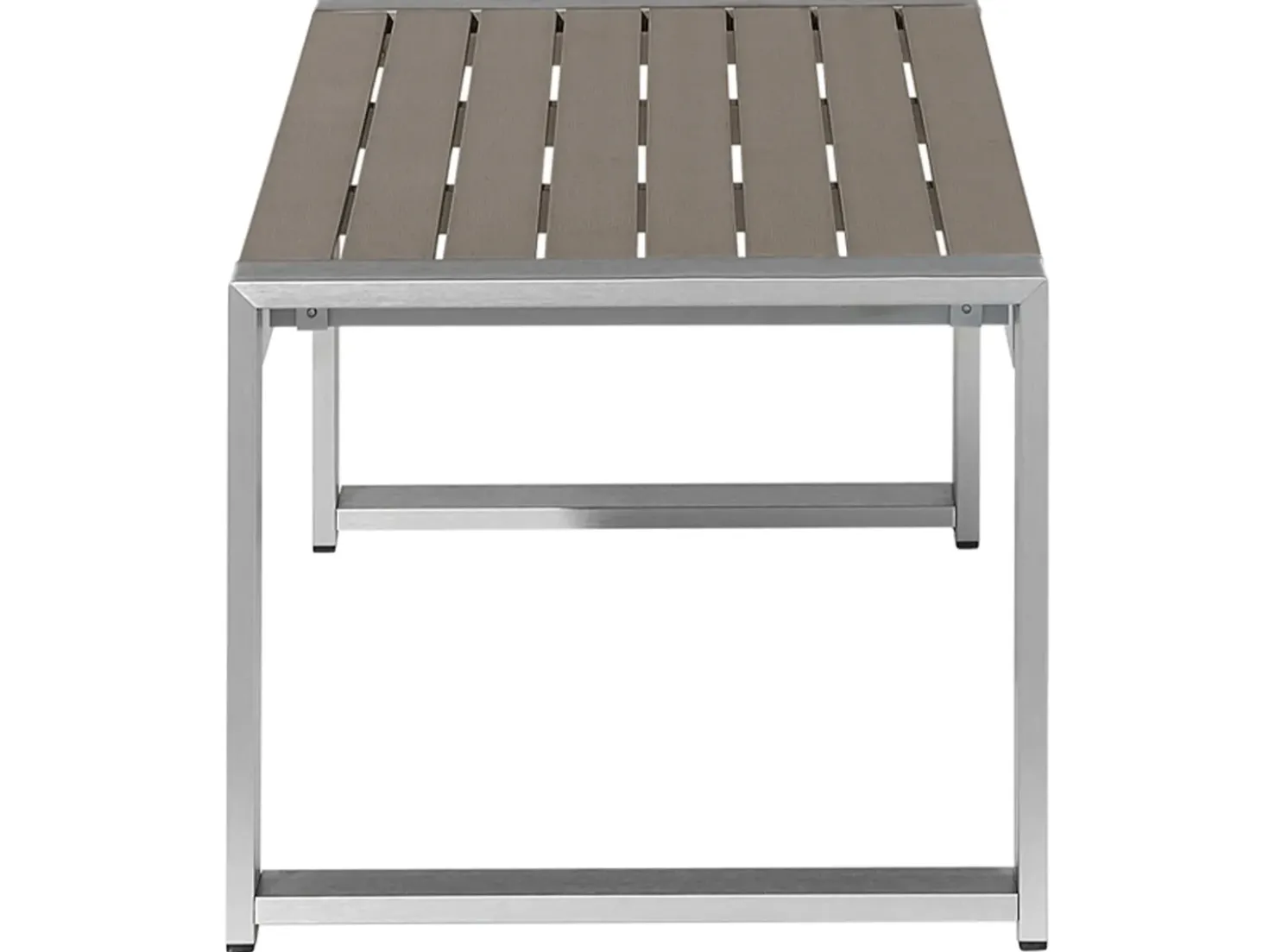 Set da giardino con tavolo 4 posti SALERNO Metallo Grigio scuro