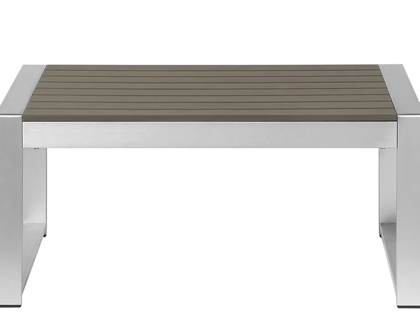 Set da giardino con tavolo 4 posti SALERNO Metallo Grigio scuro