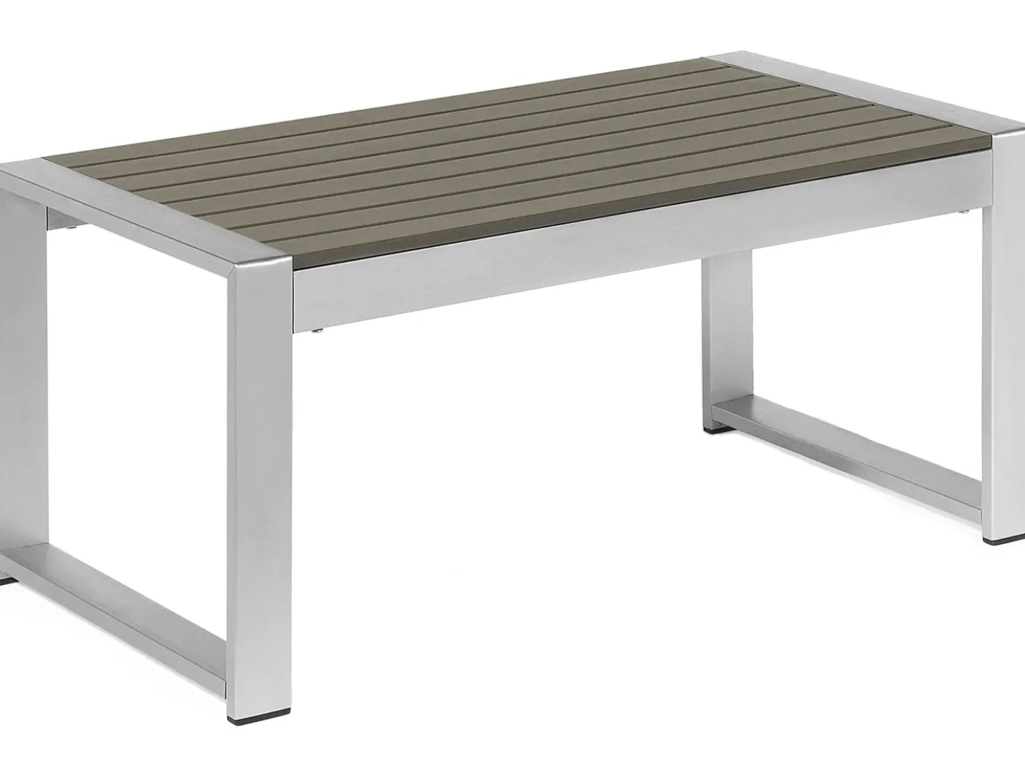 Set da giardino con tavolo 4 posti SALERNO Metallo Grigio scuro