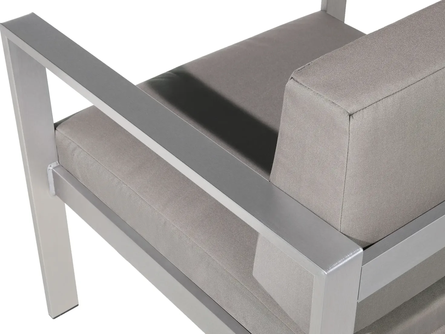 Set da giardino con tavolo 4 posti SALERNO Metallo Grigio scuro