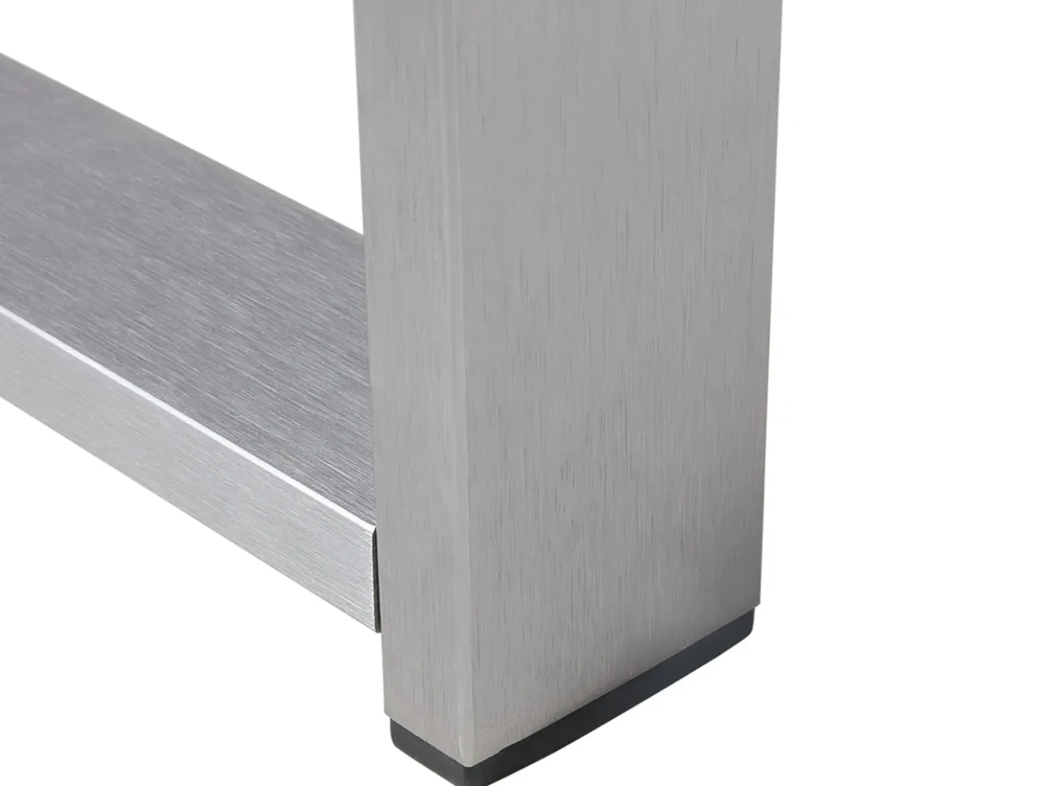 Set da giardino con tavolo 4 posti SALERNO Metallo Grigio scuro