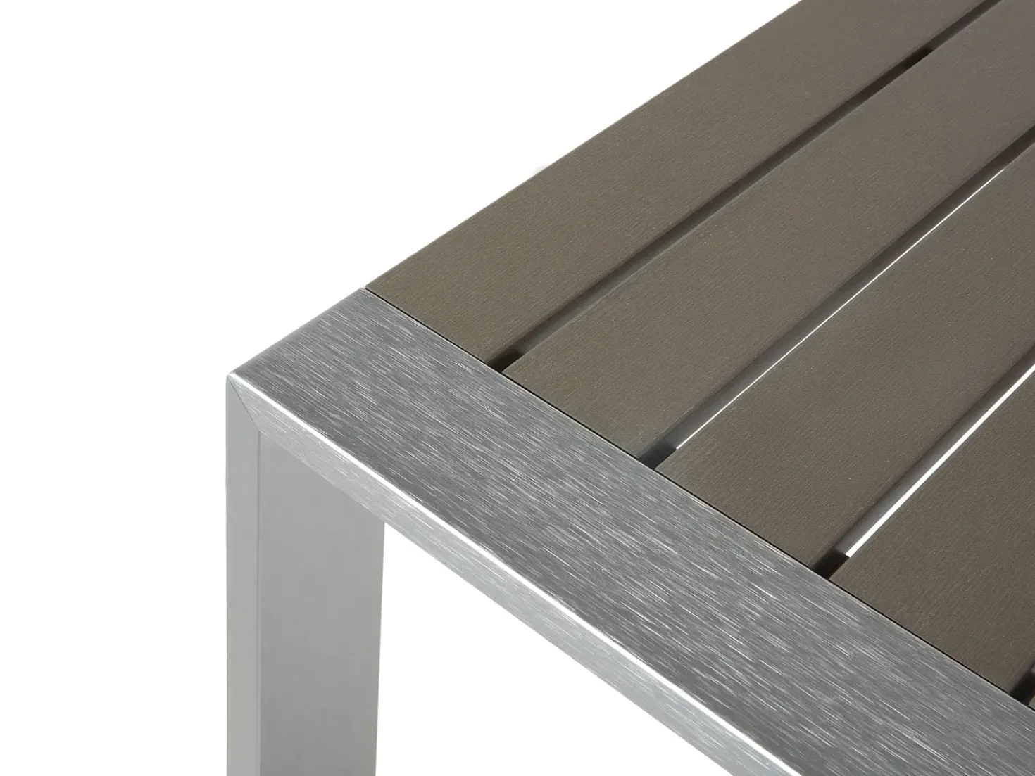 Set da giardino con tavolo 4 posti SALERNO Metallo Grigio scuro