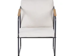Set da giardino con tavolo 4 posti VEZZANA Metallo Beige chiaro