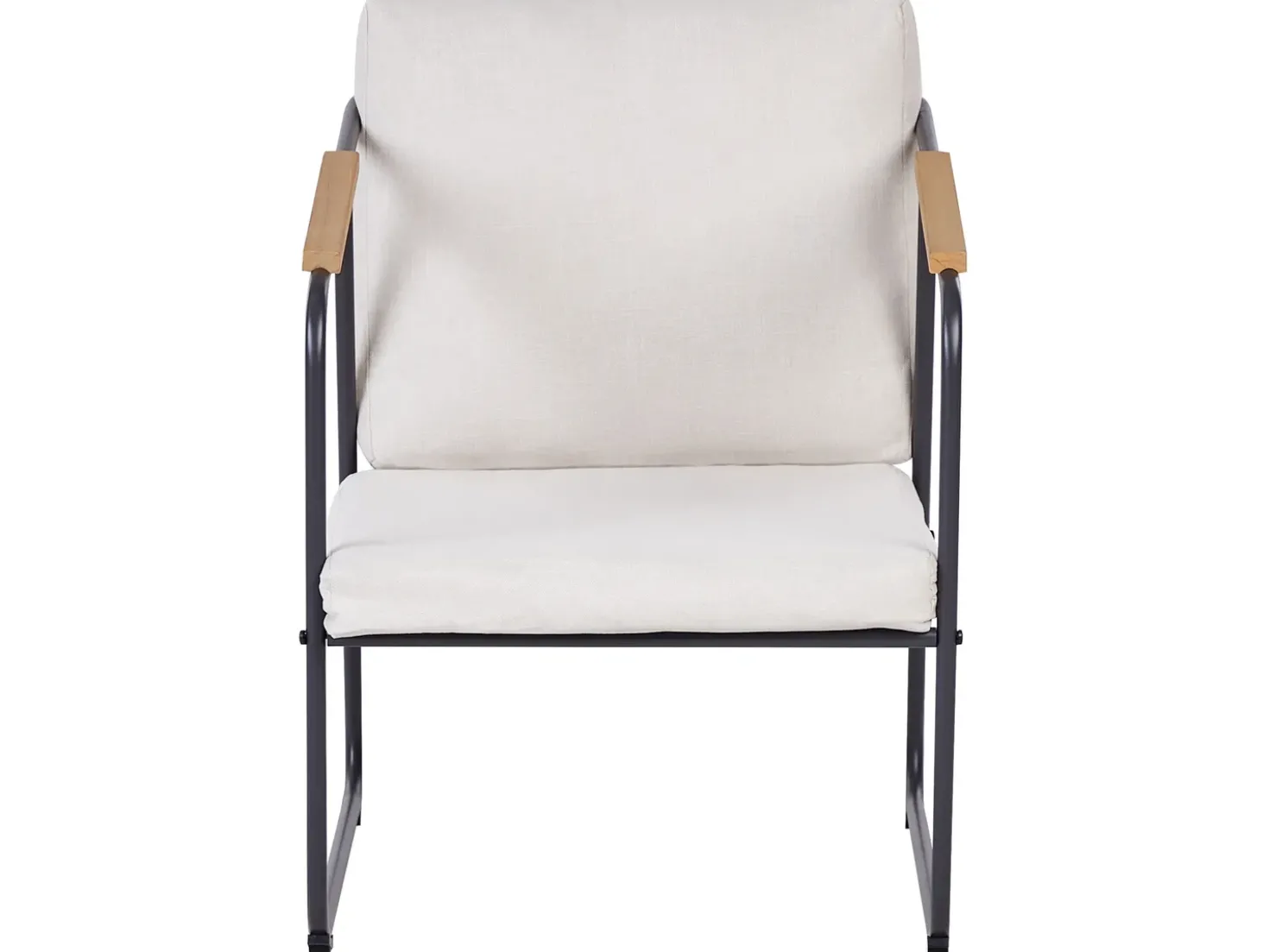 Set da giardino con tavolo 4 posti VEZZANA Metallo Beige chiaro