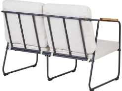 Set da giardino con tavolo 4 posti VEZZANA Metallo Beige chiaro