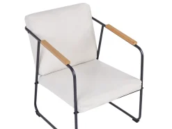Set da giardino con tavolo 4 posti VEZZANA Metallo Beige chiaro