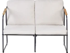 Set da giardino con tavolo 4 posti VEZZANA Metallo Beige chiaro