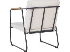 Set da giardino con tavolo 4 posti VEZZANA Metallo Beige chiaro