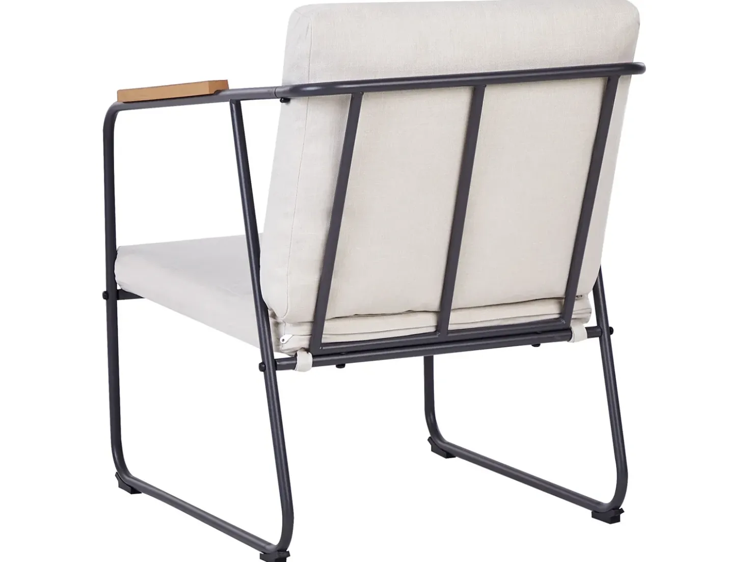 Set da giardino con tavolo 4 posti VEZZANA Metallo Beige chiaro