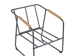Set da giardino con tavolo 4 posti VEZZANA Metallo Beige chiaro