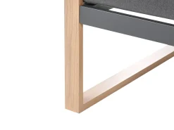 Set da giardino con tavolo 5 posti GELSO Metallo Grigio scuro