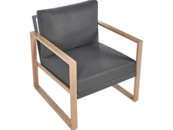 Set da giardino con tavolo 5 posti GELSO Metallo Grigio scuro