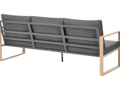 Set da giardino con tavolo 5 posti GELSO Metallo Grigio scuro