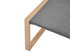 Set da giardino con tavolo 5 posti GELSO Metallo Grigio scuro