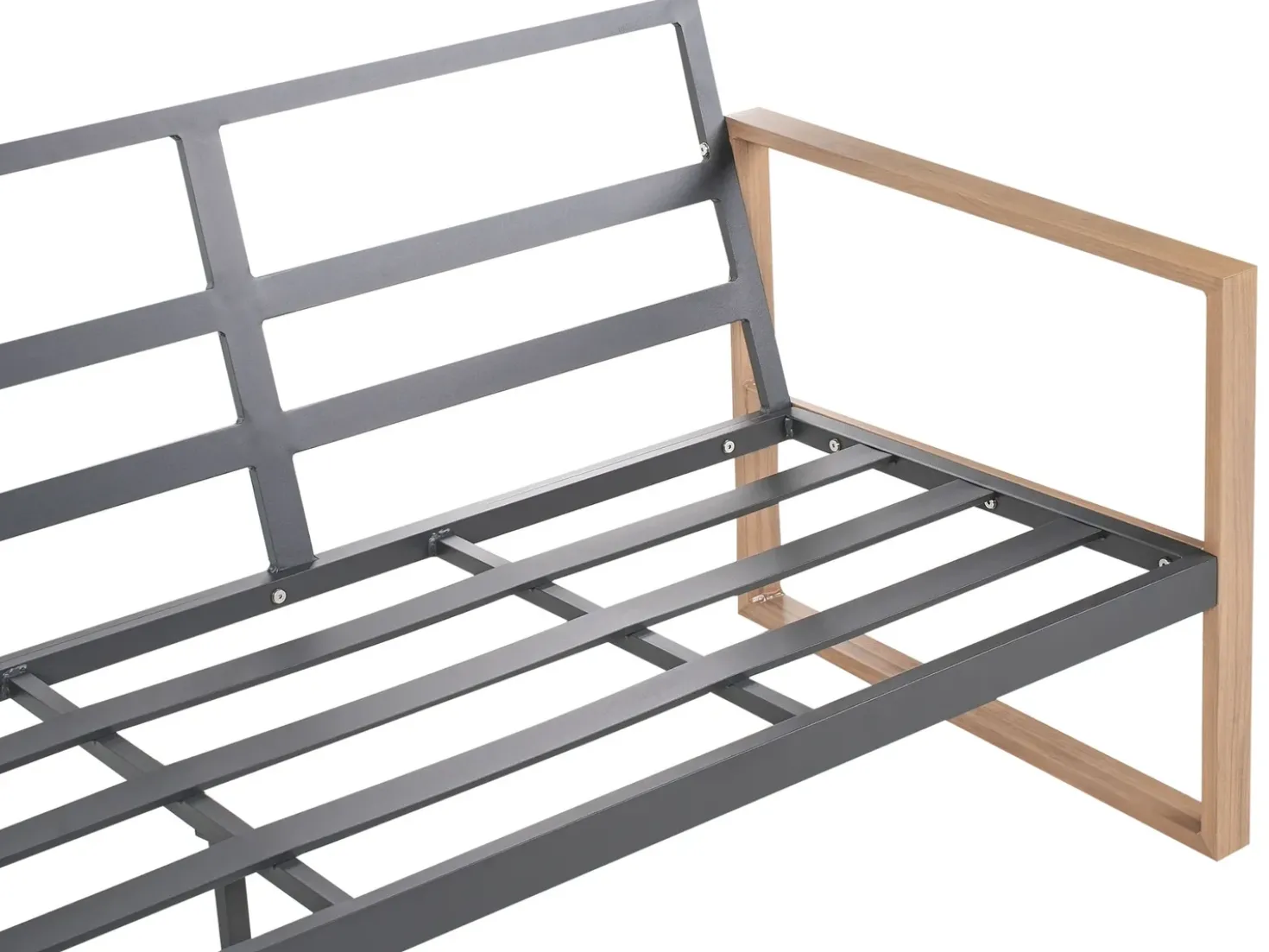Set da giardino con tavolo 5 posti GELSO Metallo Grigio scuro