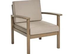 Set da giardino con tavolo 4 posti MANILA Legno di acacia certificato Marrone scuro
