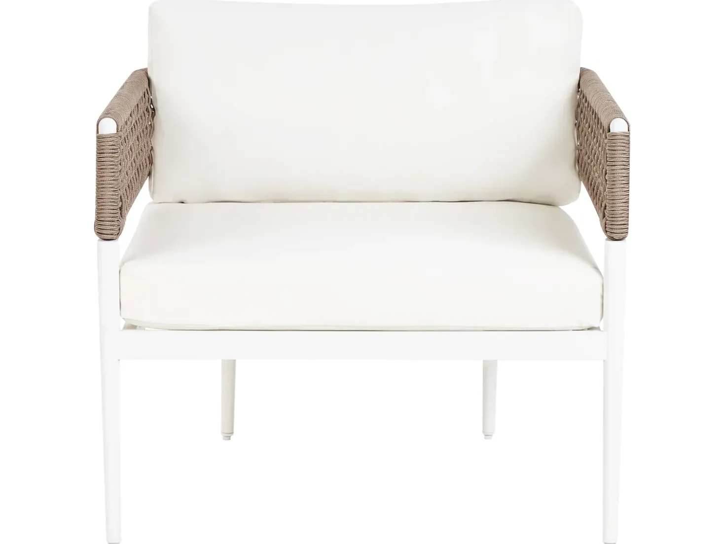 Set da giardino con tavolo 5 posti SERLA Metallo Bianco