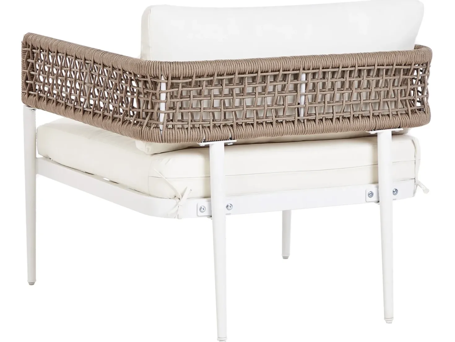 Set da giardino con tavolo 5 posti SERLA Metallo Bianco