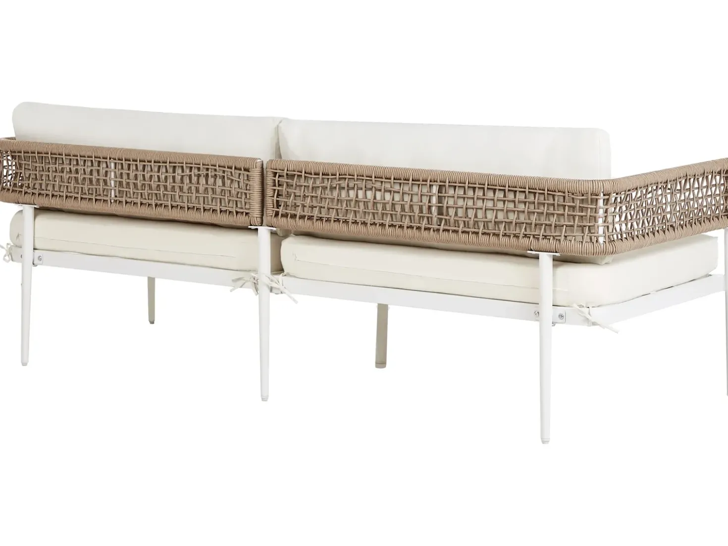 Set da giardino con tavolo 5 posti SERLA Metallo Bianco