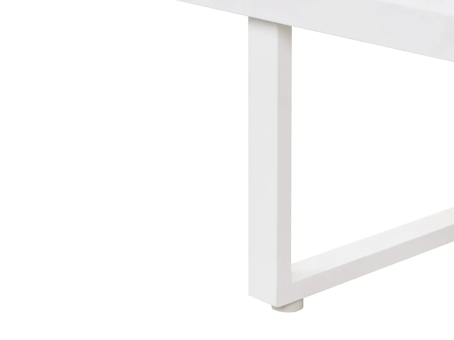 Set da giardino con tavolo 5 posti SERLA Metallo Bianco