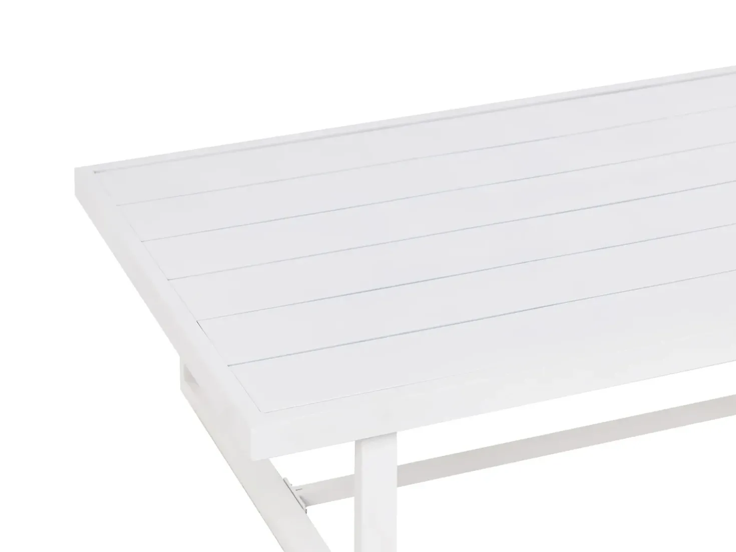 Set da giardino con tavolo 5 posti SERLA Metallo Bianco