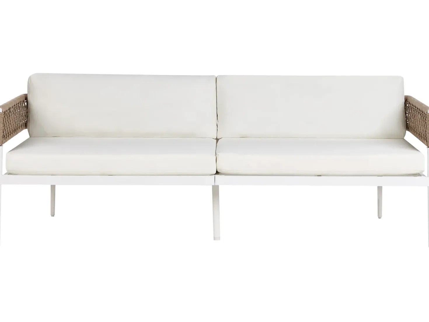 Set da giardino con tavolo 5 posti SERLA Metallo Bianco