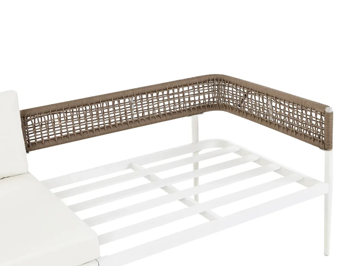 Set da giardino con tavolo 5 posti SERLA Metallo Bianco