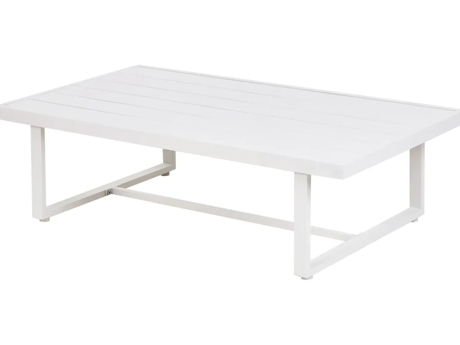 Set da giardino con tavolo 5 posti SERLA Metallo Bianco