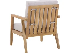 Set da giardino con tavolo 4 posti PALLANO Legno d'acacia Tortora