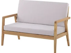 Set da giardino con tavolo 4 posti PALLANO Legno d'acacia Tortora