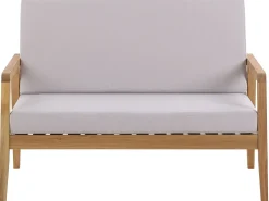 Set da giardino con tavolo 4 posti PALLANO Legno d'acacia Tortora