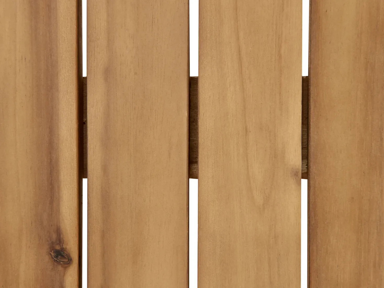 Set da giardino con tavolo 4 posti ACCADIA Legno di acacia certificato Beige chiaro
