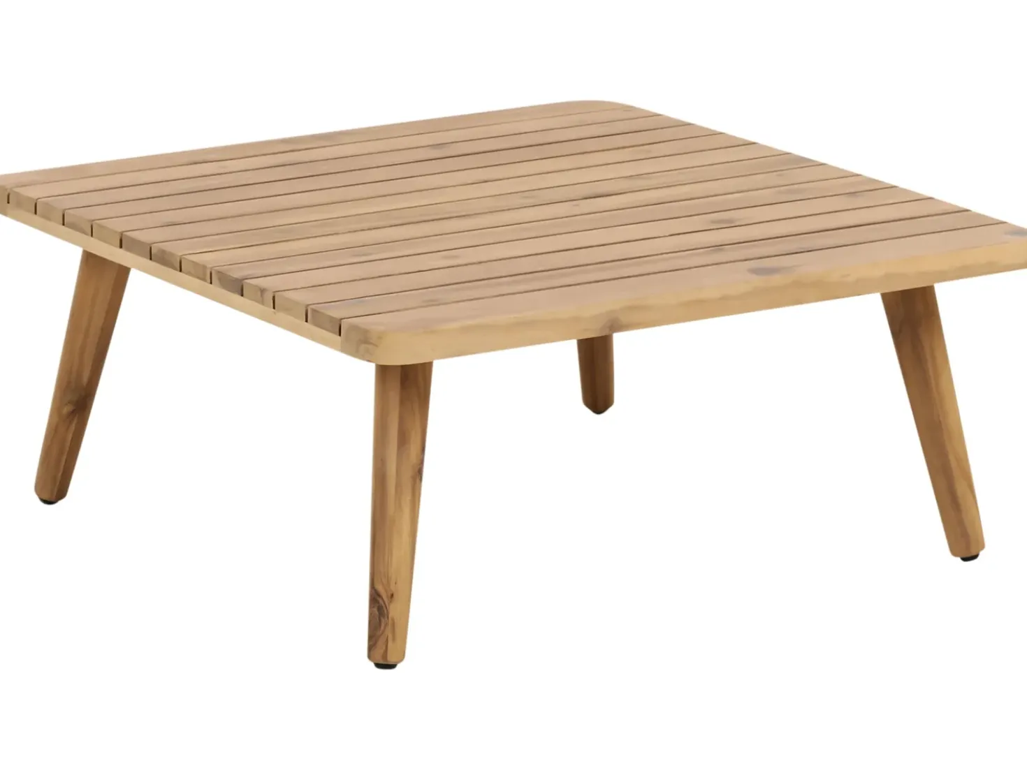 Set da giardino con tavolo 4 posti ACCADIA Legno di acacia certificato Beige chiaro