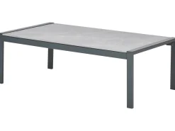 Set da giardino con tavolo 5 posti SKALA Metallo Grigio scuro