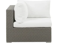 Set da giardino con tavolo 8 posti MAESTRO Modulare Rattan sintetico (PE) Tortora
