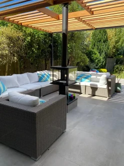 Set da giardino con tavolo 8 posti MAESTRO Modulare Rattan sintetico (PE) Tortora