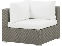 Set da giardino con tavolo 8 posti MAESTRO Modulare Rattan sintetico (PE) Tortora