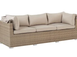 Set da giardino con tavolo 5 posti COCCOLIA Modulare Rattan sintetico (PE) Beige