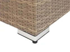 Set da giardino con tavolo 5 posti COCCOLIA Modulare Rattan sintetico (PE) Beige