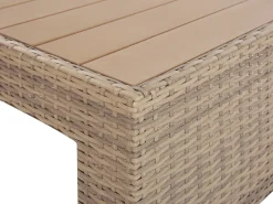 Set da giardino con tavolo 5 posti COCCOLIA Modulare Rattan sintetico (PE) Beige